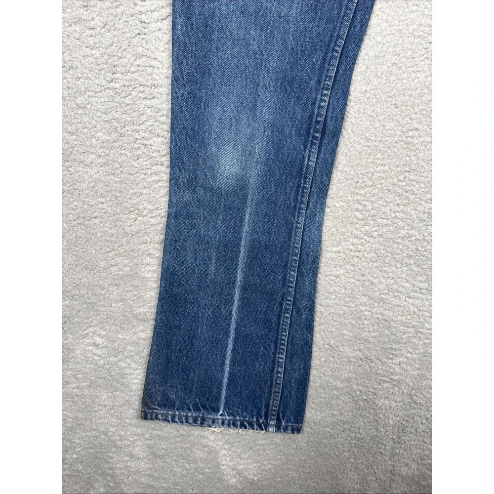 Vintage 70’s Levi’s 646 Orange Tab Bellbottom Flare Faded Denim Jeans Size 30x31